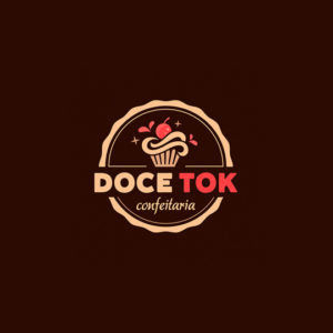 Logo Doce Tok Confeitaria [Portfolio Interage Design]