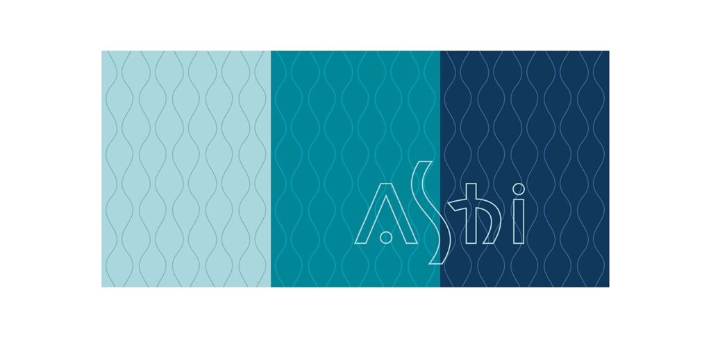 Grafismo do logo da Ashi Podologia